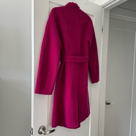 ALC raspberry pink wool Paige wrap coat - size Medium (M) - Picture 6 of 8